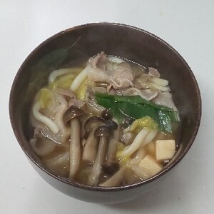 我が家の水炊き＆うどん鍋